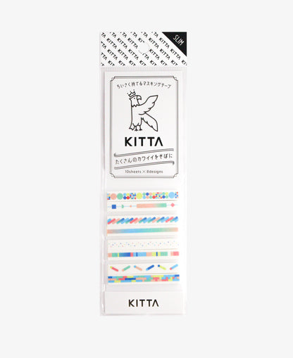 KITTA Slim Colour Bar Pre-Cut Washi Tape