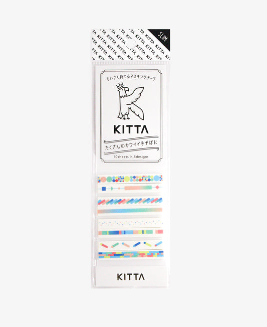 KITTA Slim Colour Bar Pre-Cut Washi Tape