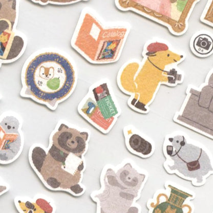 N.B. Yamanoha Chonaikai Animal Series Art Museum Stickers