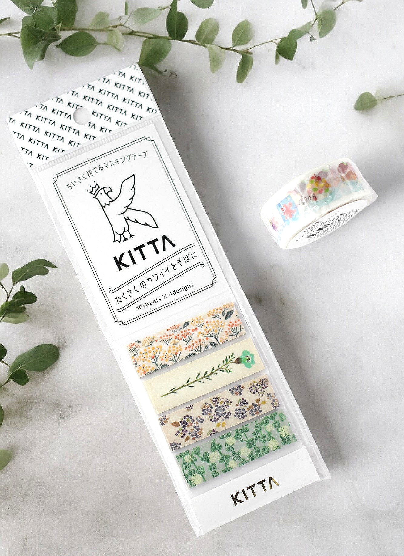 KITTA Flower 4 Pre-Cut Washi Tape
