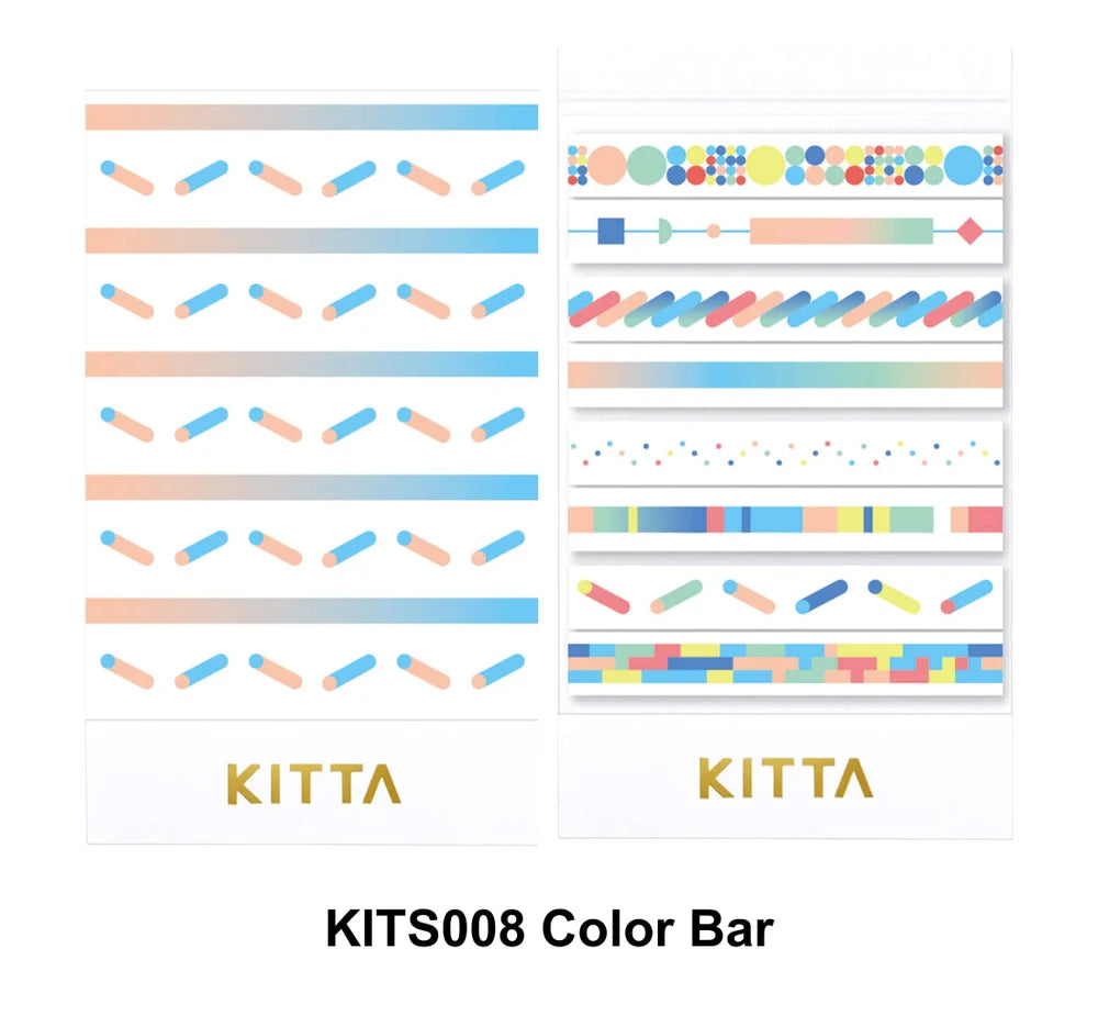 KITTA Slim Colour Bar Pre-Cut Washi Tape