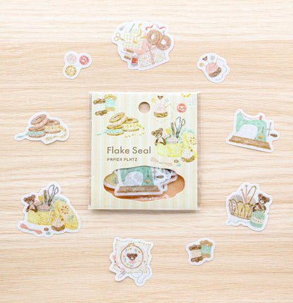 Papier Platz Bear and Rabbit Watercolour-Themed Stickers