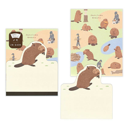 N.B. Die-Cut Beaver Notepad