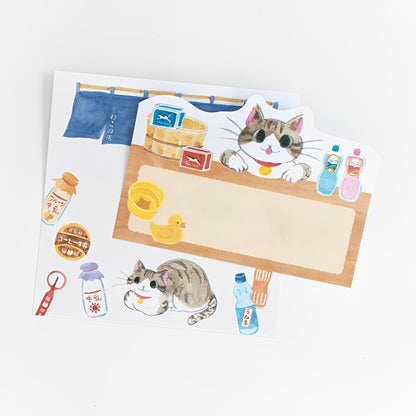 N.B. Onsen Cat Sticky Notes