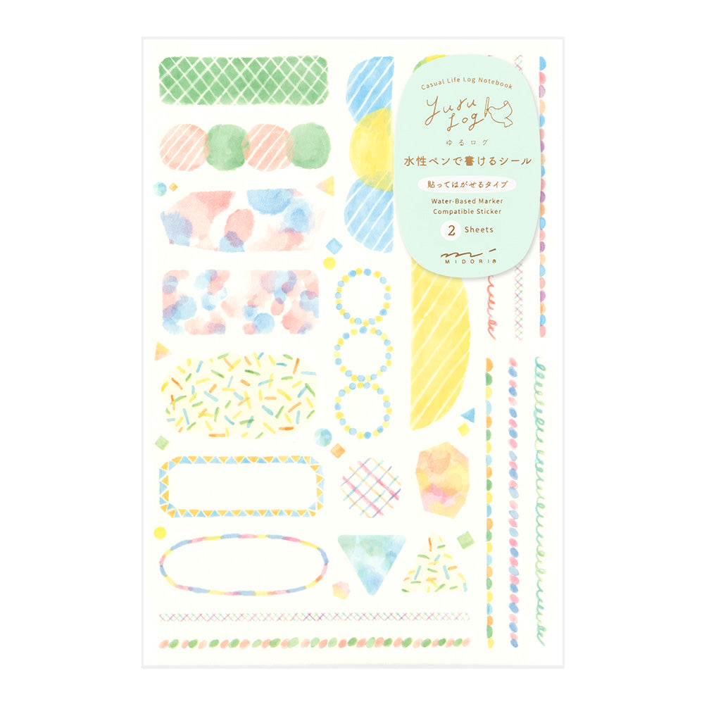 Midori Yuru Log Stickers