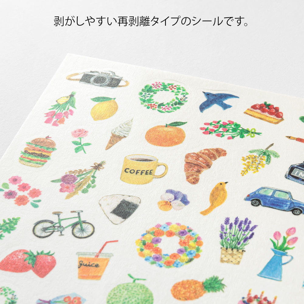 Midori Yuru Log Stickers