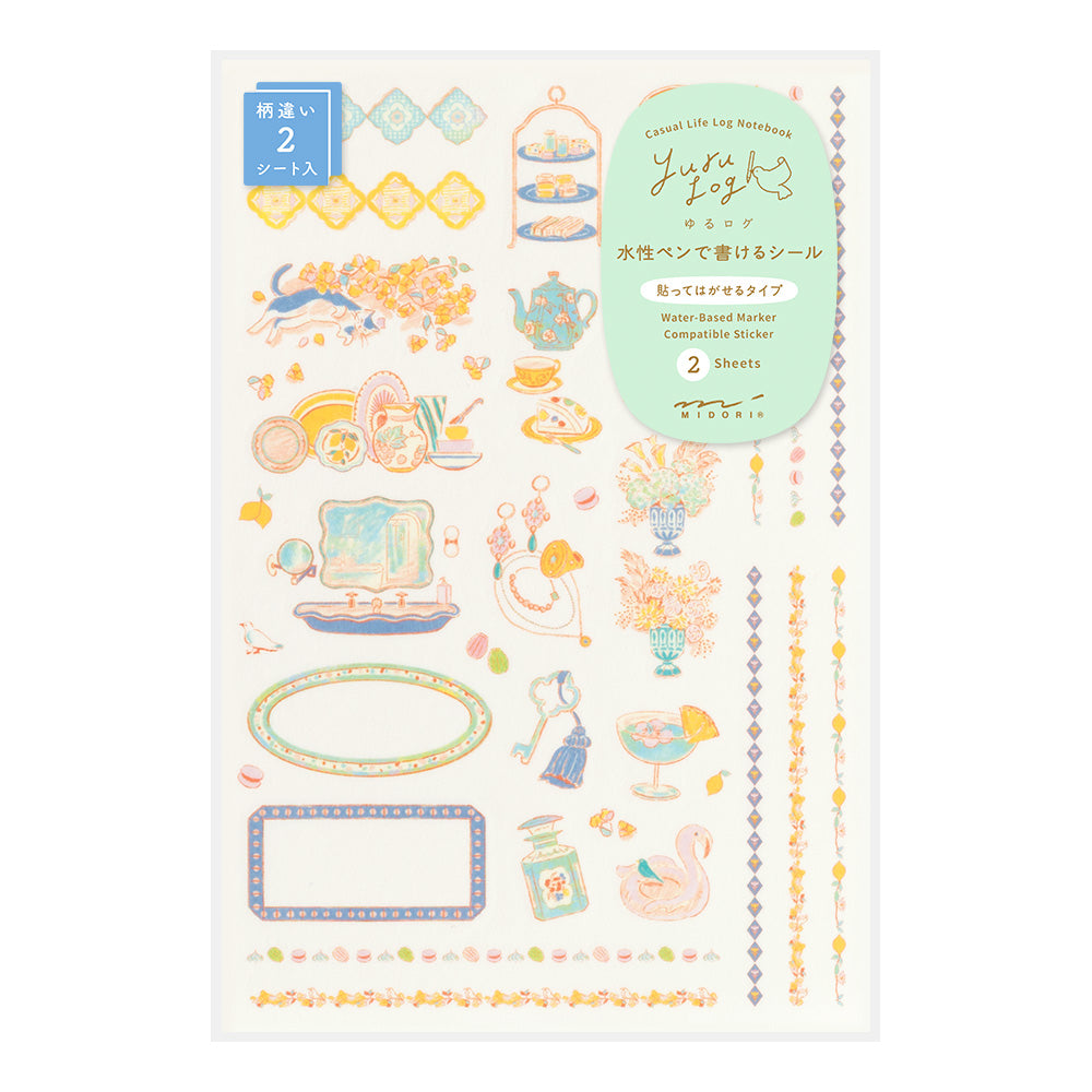 Midori Yuru Log Stickers