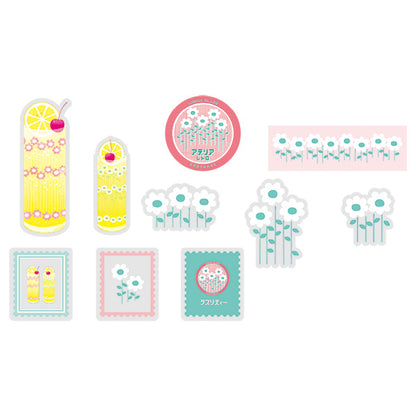 RyuRyu Aderia Retro Transparent Stickers