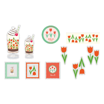 RyuRyu Aderia Retro Transparent Stickers