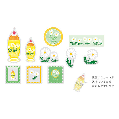 RyuRyu Aderia Retro Transparent Stickers