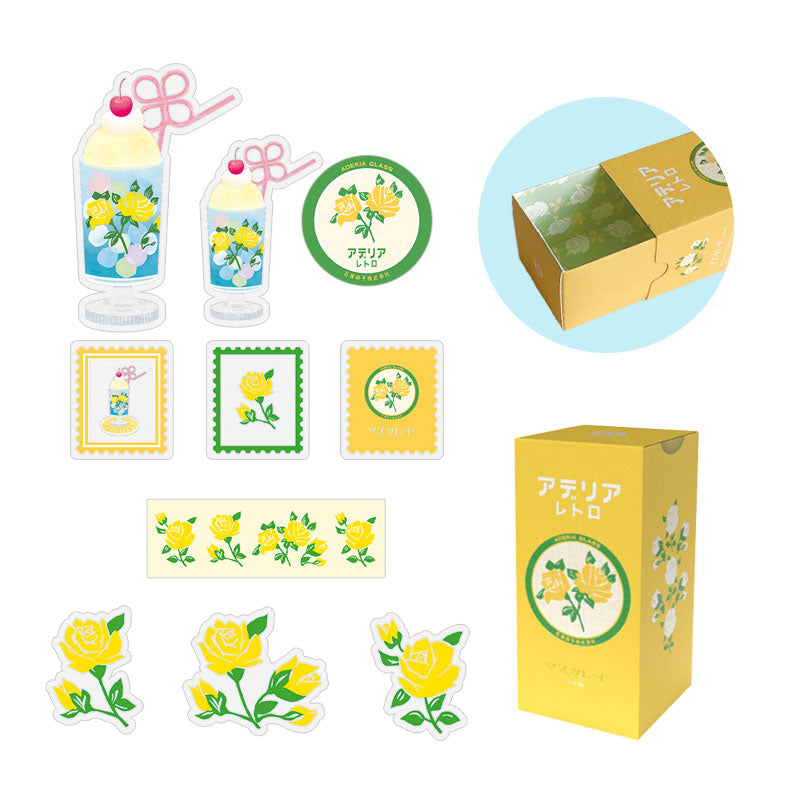 RyuRyu Aderia Retro Transparent Stickers