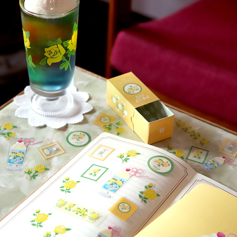 RyuRyu Aderia Retro Transparent Stickers