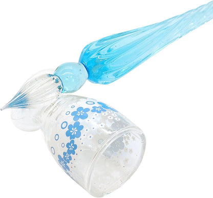 Ryuryu, Aderia Retro Glass Fountain Pen Set - Blue