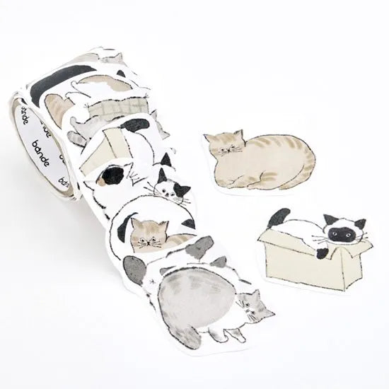 Bande Writable Cat Roll Sticker