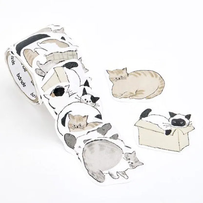 Bande Writable Cat Roll Sticker
