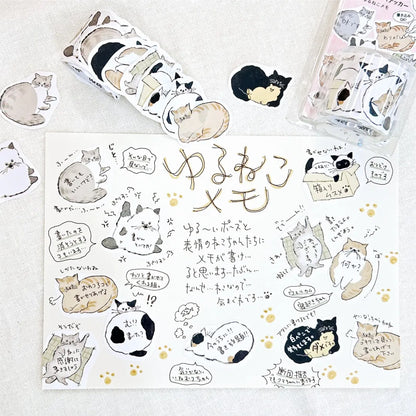 Bande Writable Cat Roll Sticker