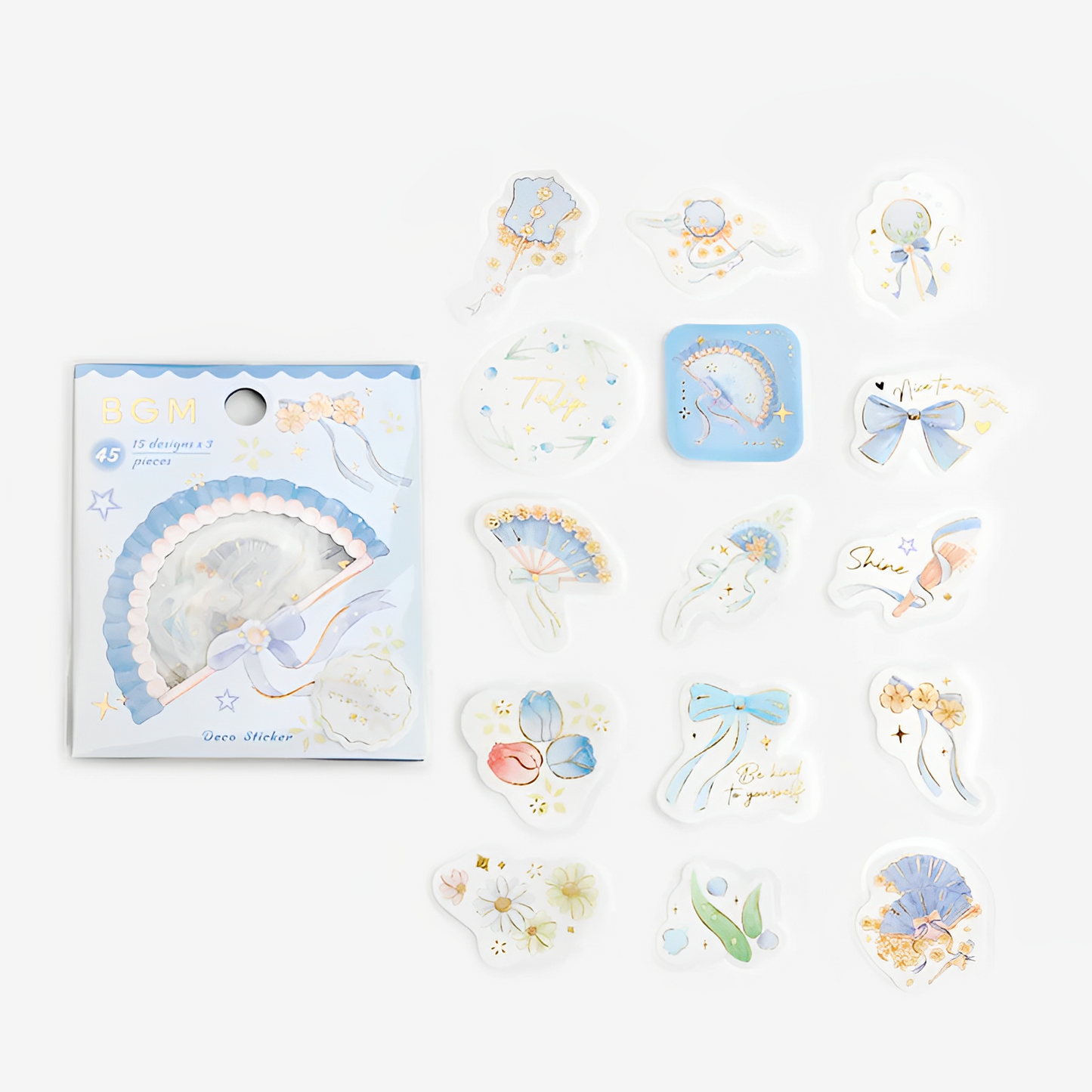 BGM Elegant Fans Flake Stickers