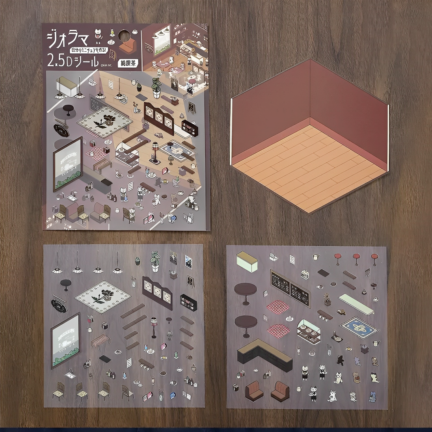 BGM 2.5D Scene Building Stickers