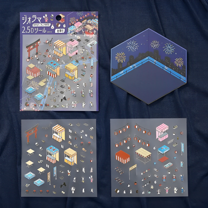 BGM 2.5D Scene Building Stickers