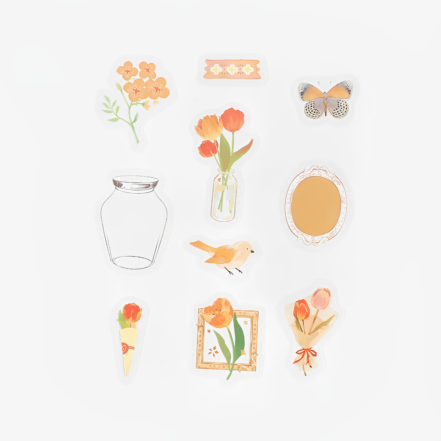 BGM Flowers in a Bottle Series Flake Stickers