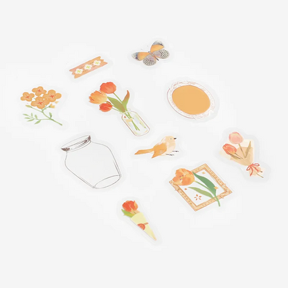 BGM Flowers in a Bottle Series Flake Stickers