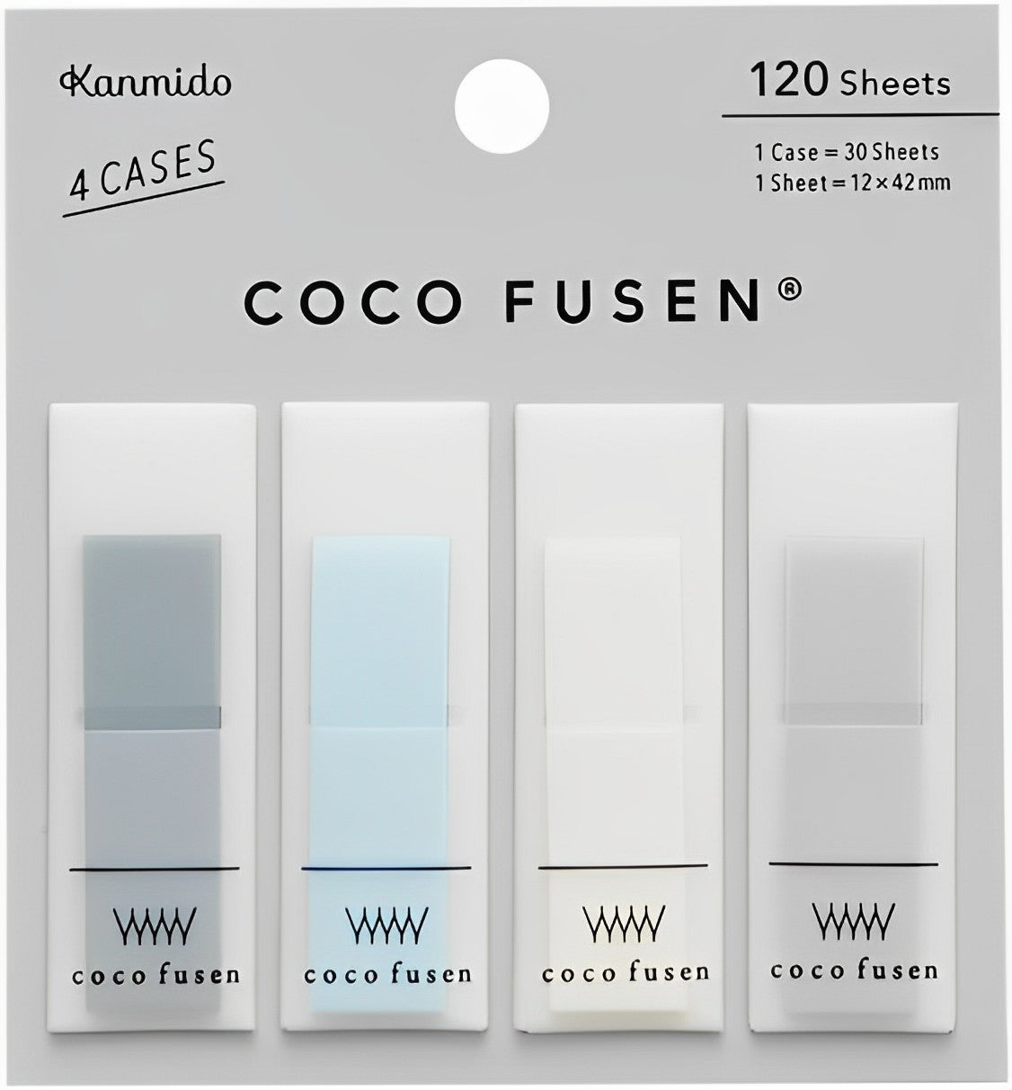Kanmido Coco Fusen - 4 Cases - Grey Tone