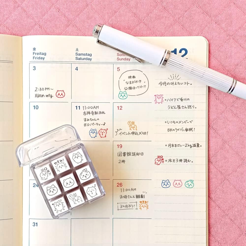 Beverly Chiikawa Journal Stamp Set