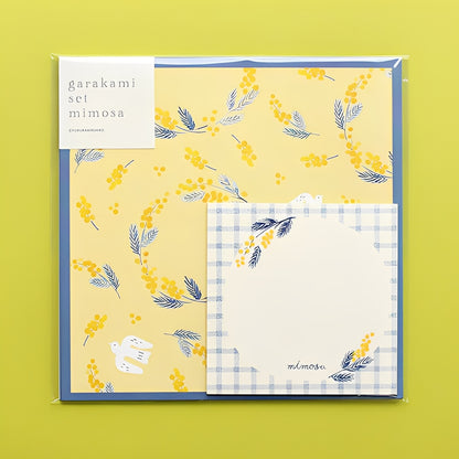 Furukawashiko Embroidery Mimosa Stationery Set