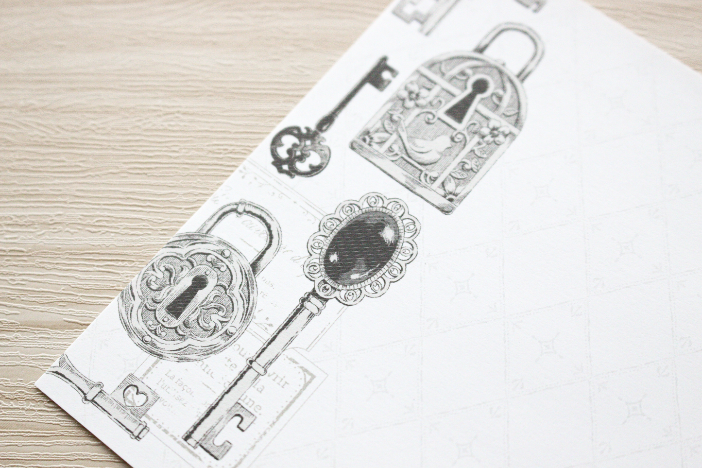 N.B. Monomee Antique Keys Notepad