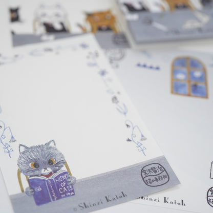 Kinose Kenji Miyazawa Series Cat Office Notepad