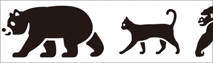 MT Screen Print Black Animals Washi Tape