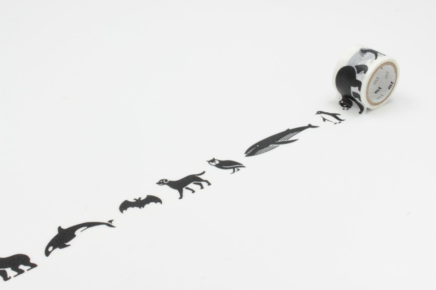 MT Screen Print Black Animals Washi Tape