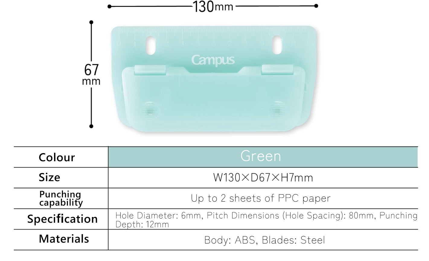 Kokuyo Campus 2-Hole Puncher