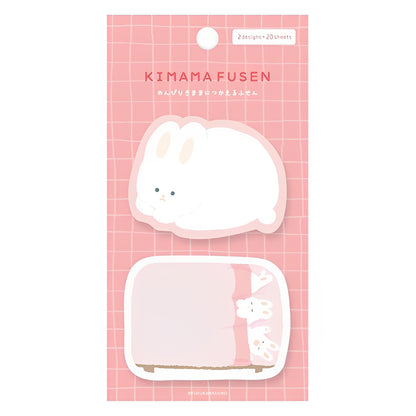 Furukawashiko Lazy Rabbit Sticky Notes