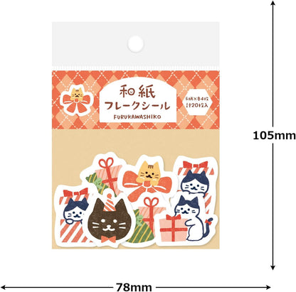 Furukawashiko Cat Presents Flake Stickers