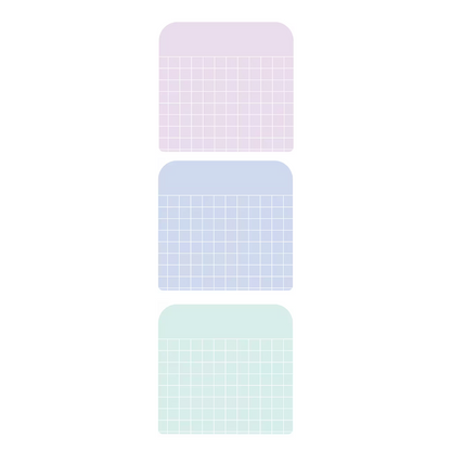 Isshoni Transparent Multi-Purpose Sticky Notes