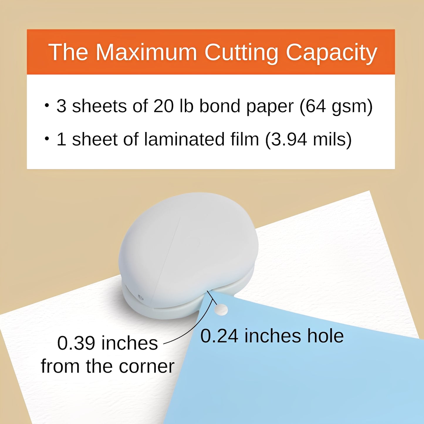 Sun-Star Corner One-Hole Puncher