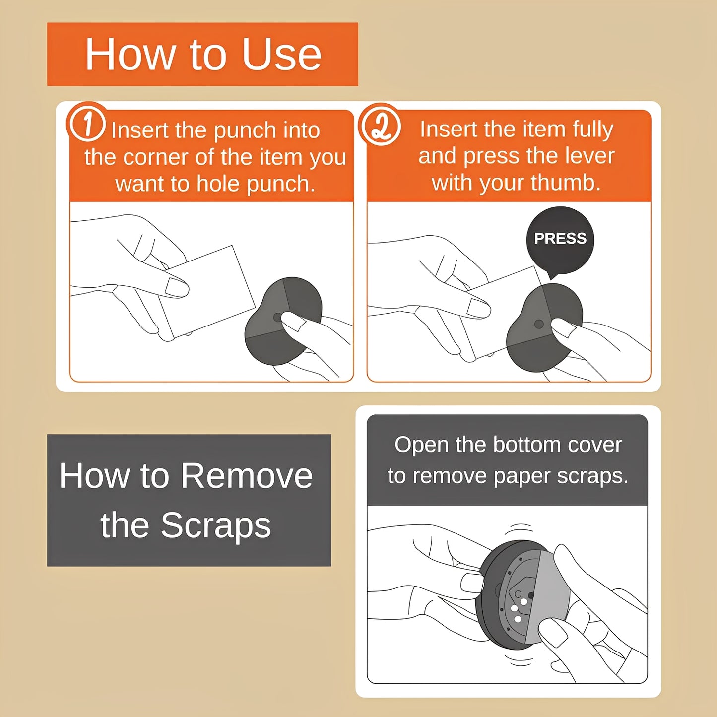 Sun-Star Corner One-Hole Puncher