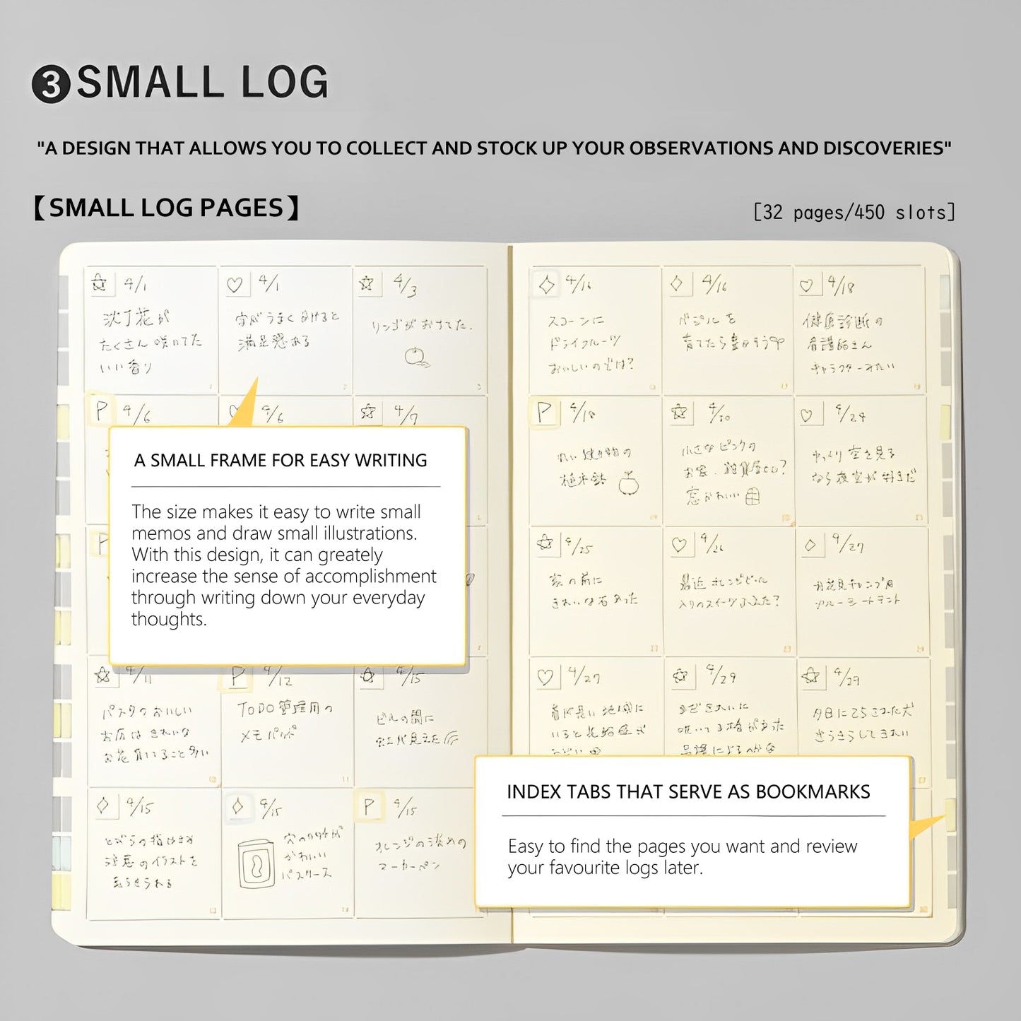 Iroha Sunny Log Note - A5