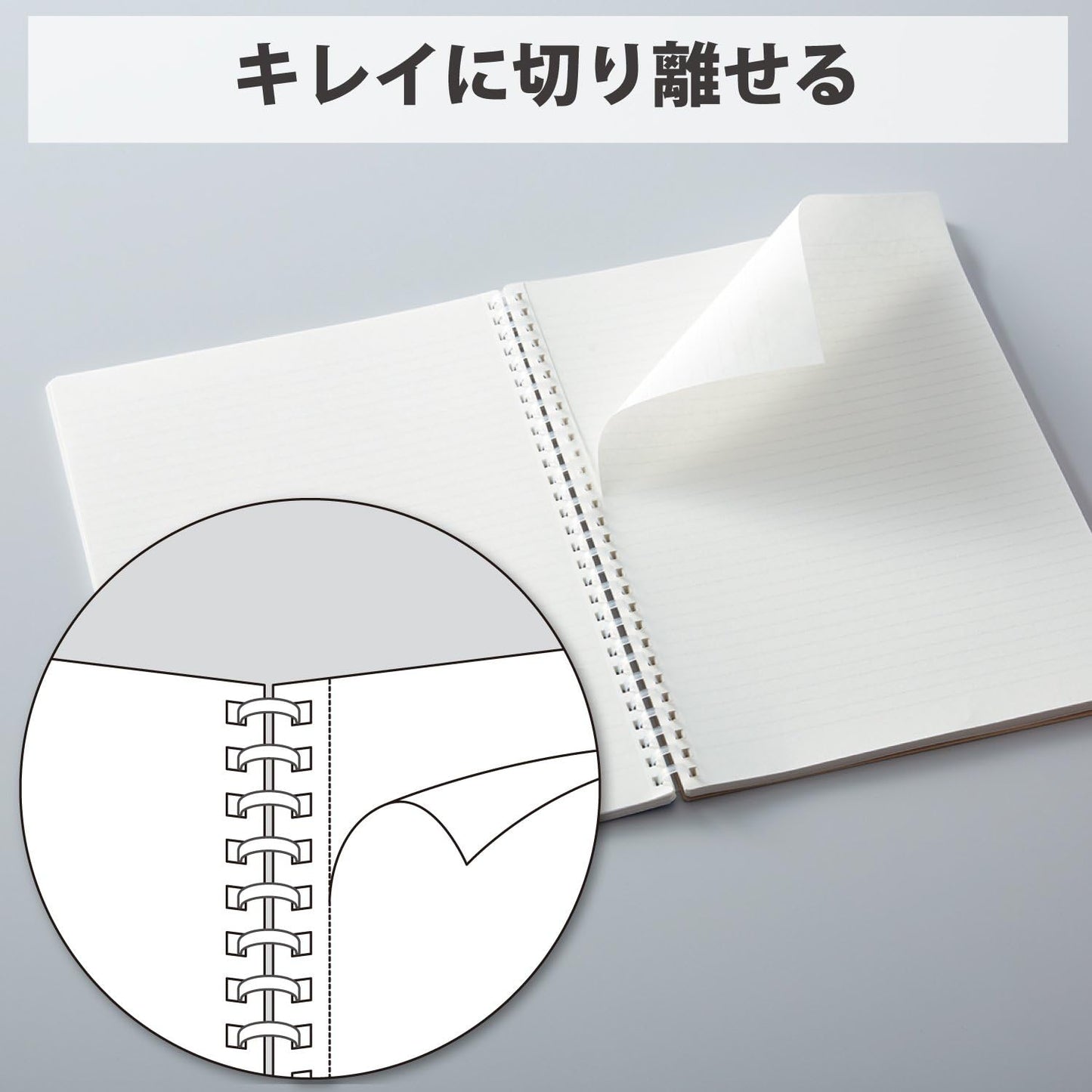 Kokuyo Soft Ring Clear Ruled Notebook - B5