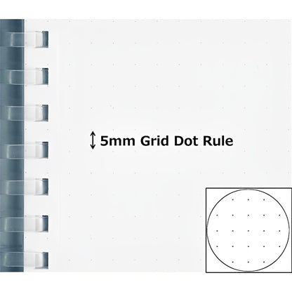 Kokuyo Soft Ring Clear Dot Grid Notebook - A5