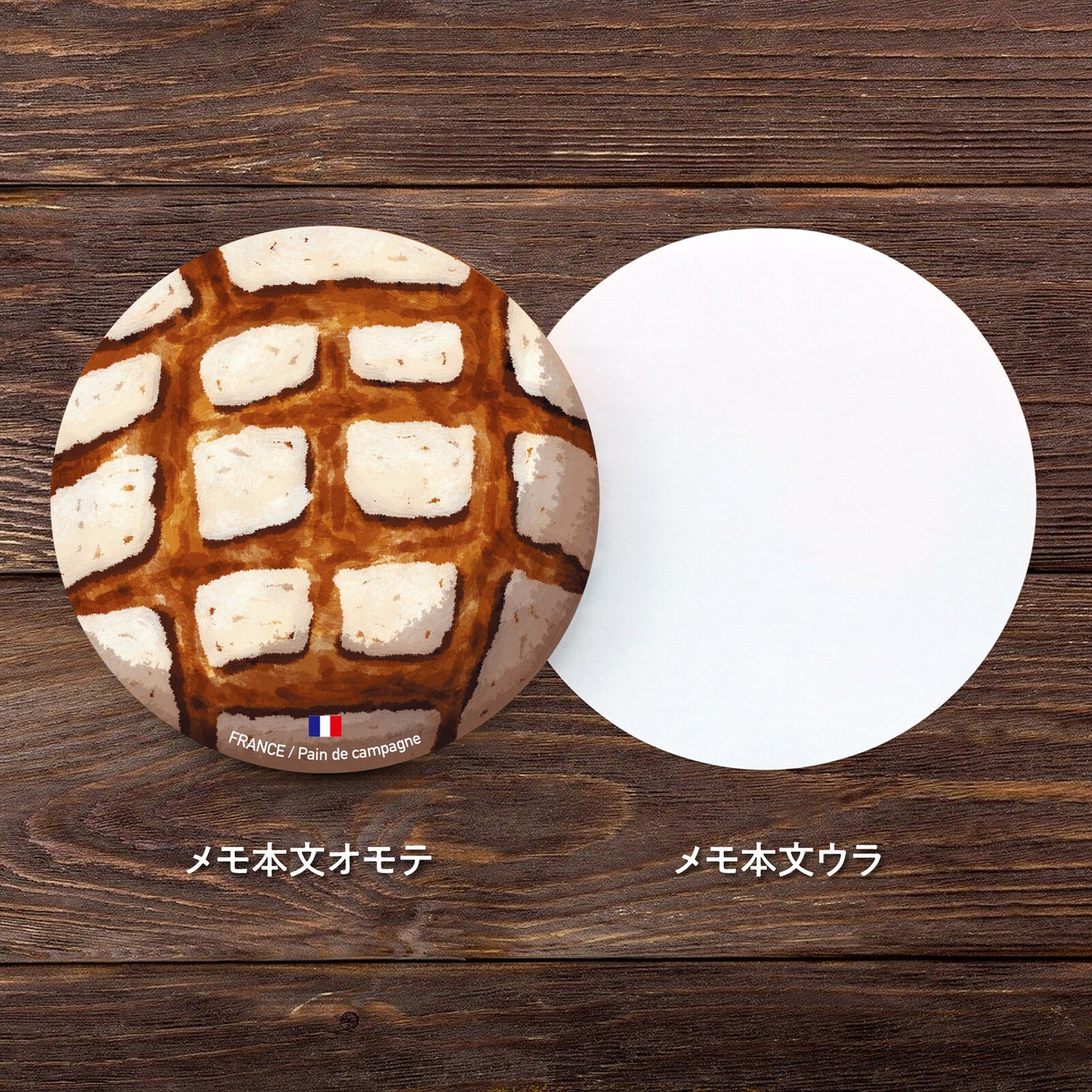 Marumo Marumemo Food-themed Circle Sticky notes