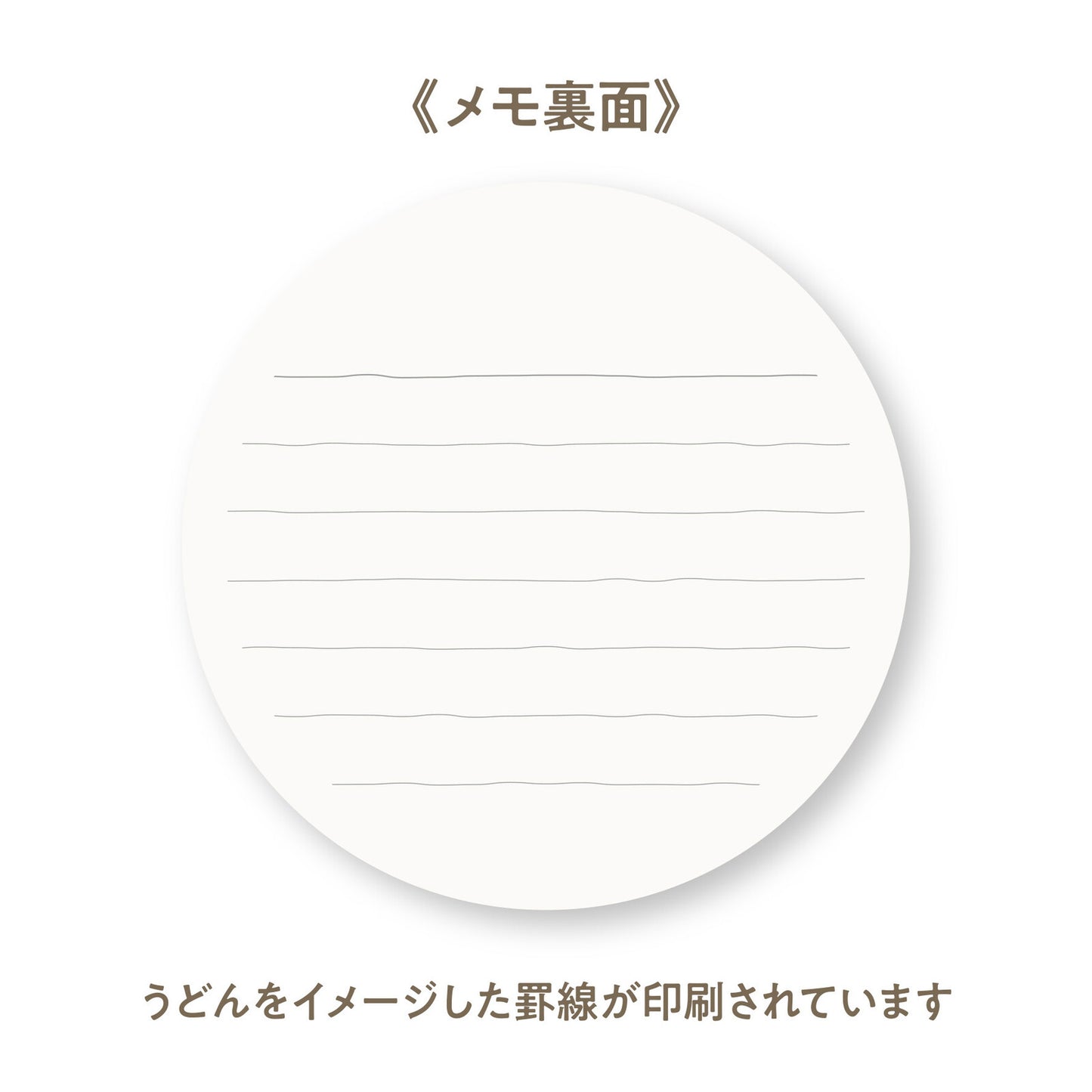 Marumo Marumemo Food-themed Circle Sticky notes