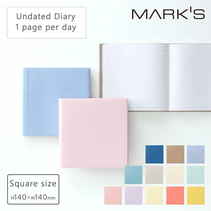Mark's Inc Square Size Undated Diary