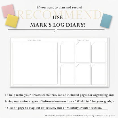 Mark's Inc B6 Undated Weekly Journal