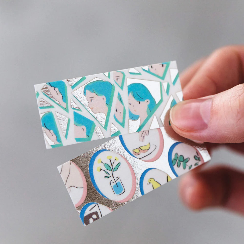 KITTA Wide Mirror Pre-Cut Washi Tape