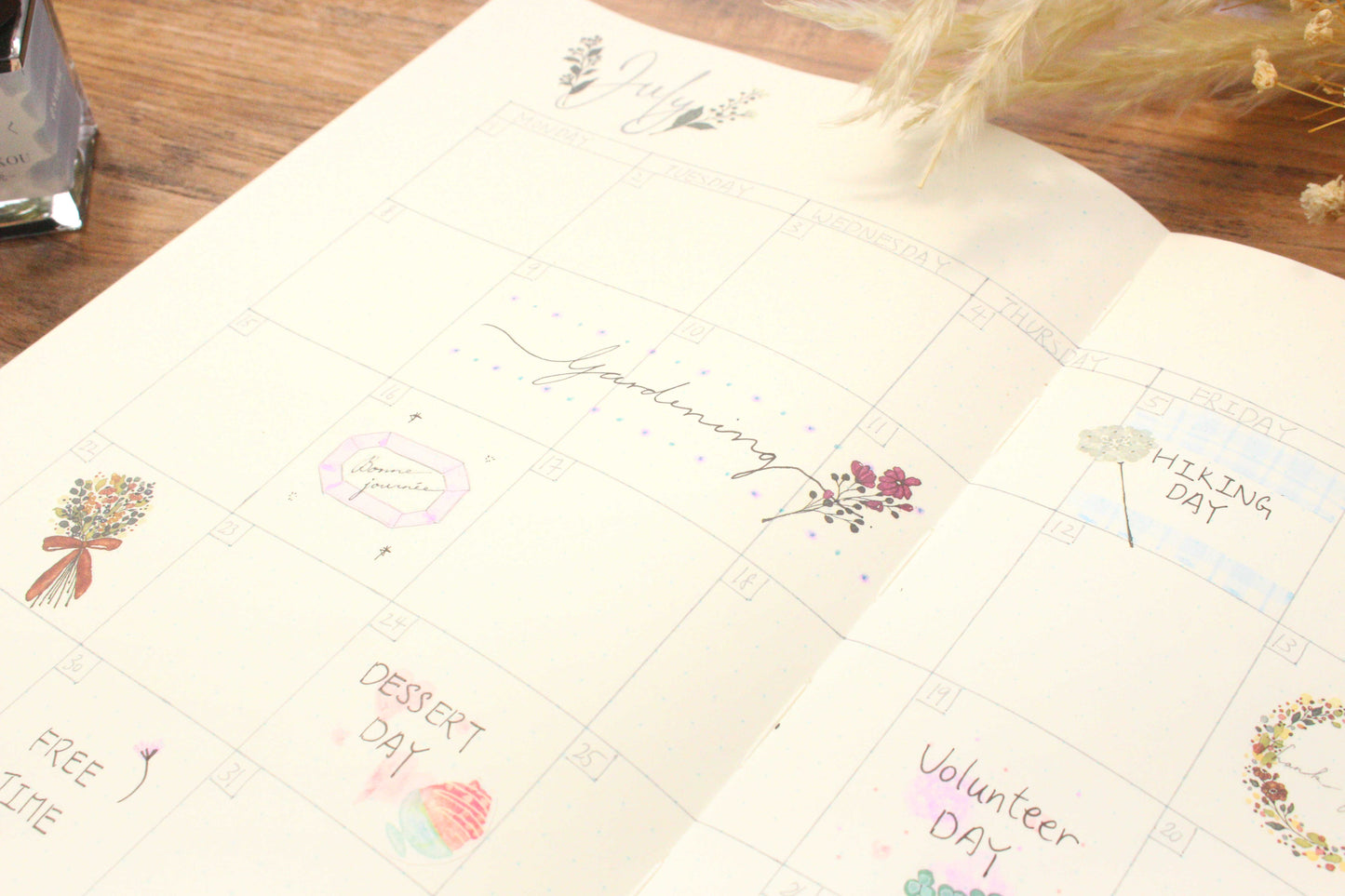 Midori Transfer Sticker -- Flower