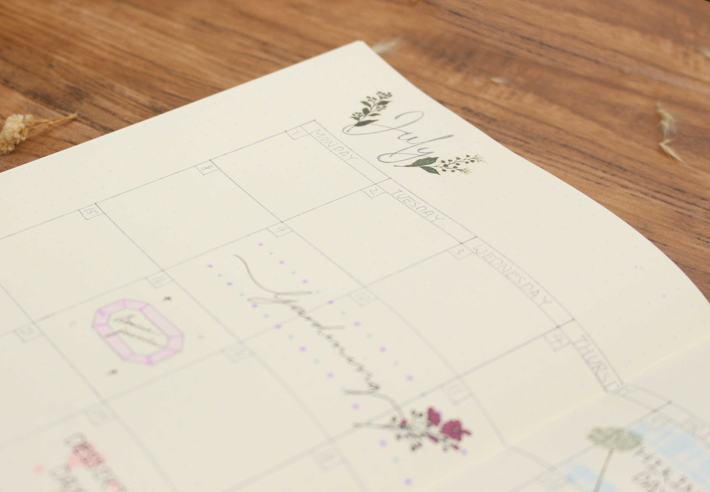 Midori Transfer Sticker -- Flower