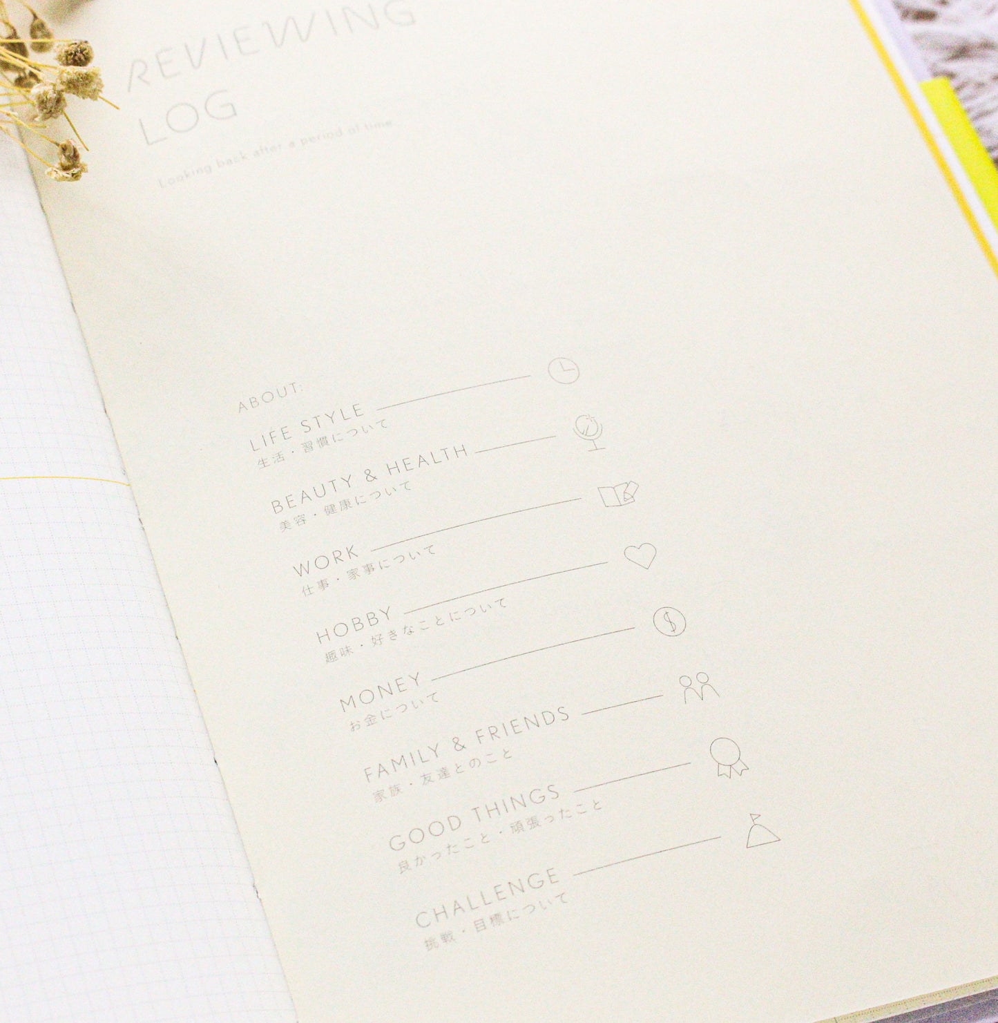 Iroha Sunny Log Note - A5