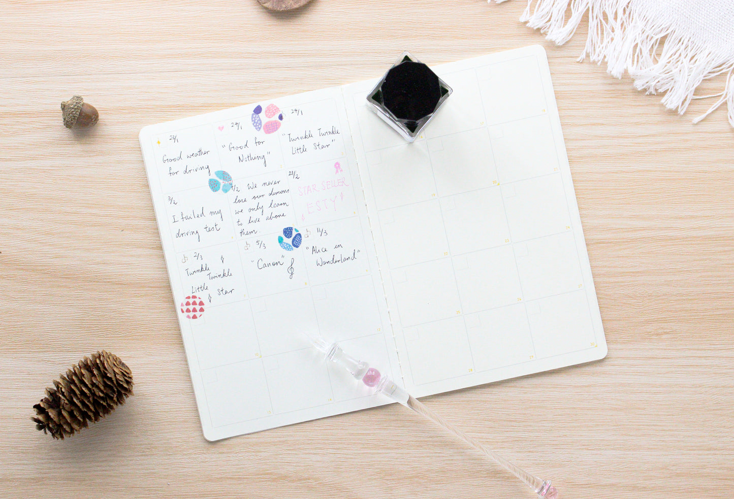 Iroha Sunny Log Note - A5